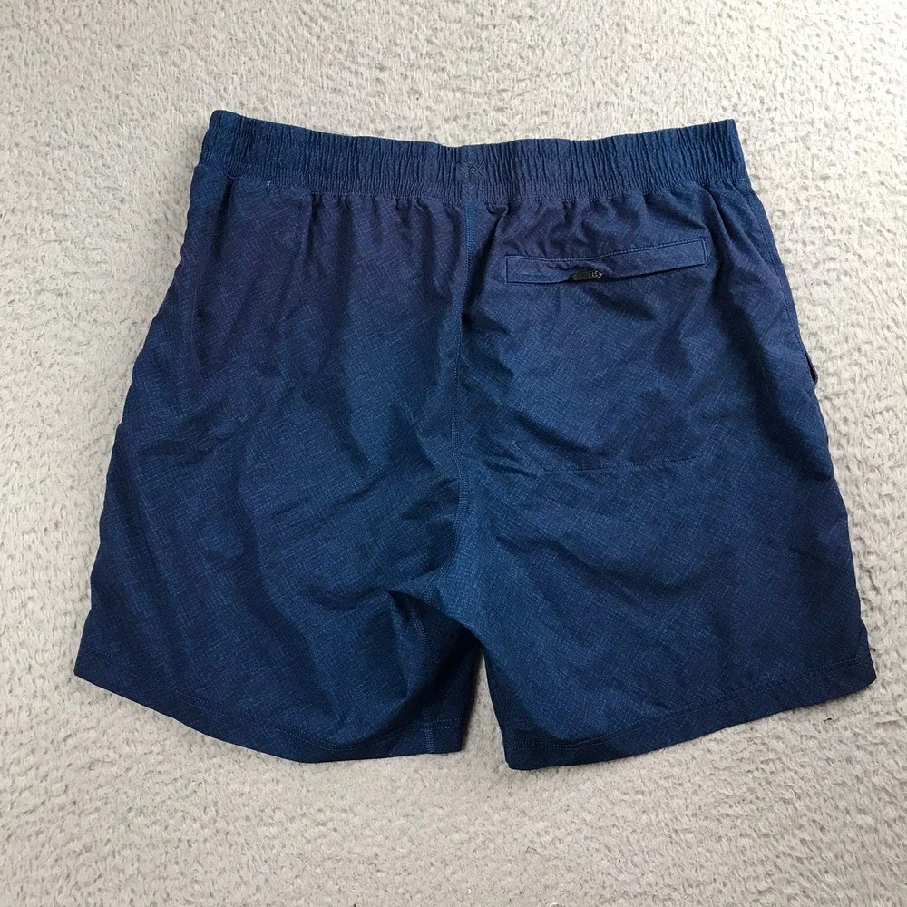 Rhone Guru Performance Training Shorts Men L Blue Lined Gym‎ Running Workout